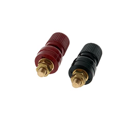 Image of Bageshwar Balaji 2Pcs 200A Binding Post M6 Copper Screw Thread Electrical Insulation Wiring Terminal Bolt Fastener Electrical Accessories