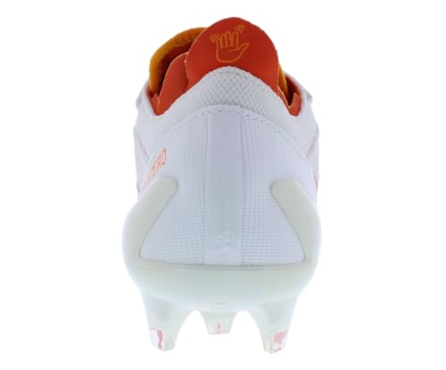 Image of adidas Adizero Electric Mens Shoes Size 8, Color: Footwear White /Collegiate Orange /Footwear White