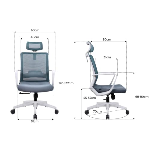 Cadeira de Escritório Presidente Executiva Luxo Cinza Toronto Conforsit 5000