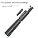 ATUMTEK Bluetooth Selfie-Stick Stativ, 3 in 1 Aluminium Selfie Stange, 360° Drehbar, mit Kabelloser Fernbedienung für iPhone 16/15/14/13/12 mini/11 Pro/XS Max/XR/X/8/7, Samsung, Smartphones Schwarz