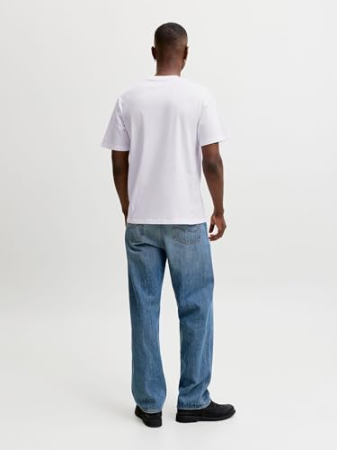 JACK & JONES Jjeorganic Basic Tee Ss O-neck Noos Homme T-Shirt, Blanc, S