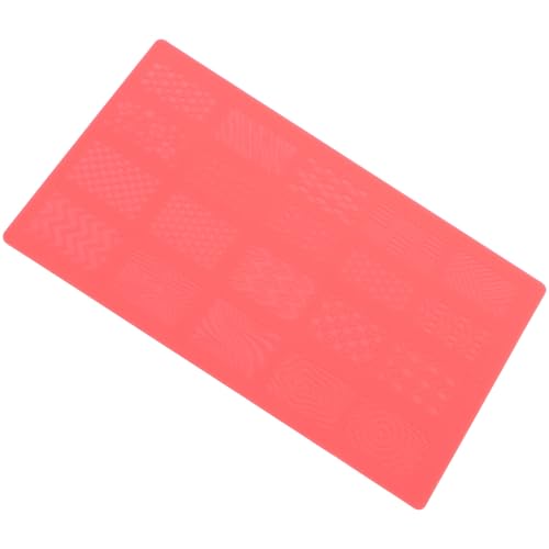 PRETYZOOM Plantilla De Manicura Diy Para Decoración De Uñas 3d Relieve, 1 Unidad, Tamaño Bolsillo, Patrones Grabados, Para Mujer Creativa, Uso Profesional En Salón y Casa