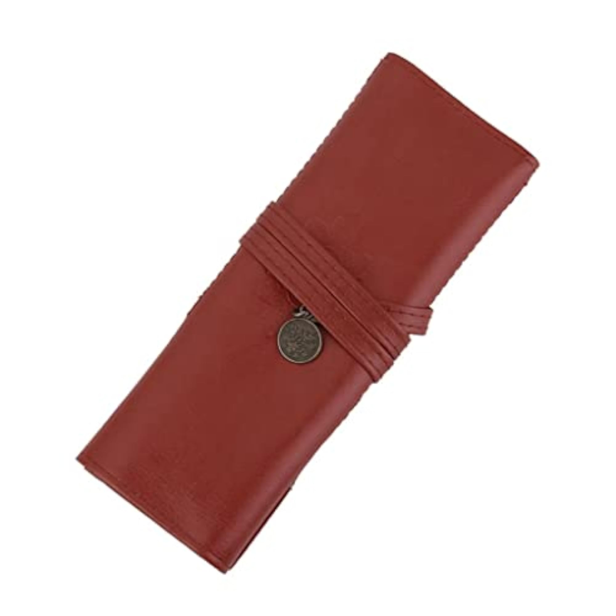 Retro Pencil Pen Case Roll Cosmetic Pouch, Vintage Style