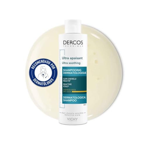 Vichy, Dercos Ultracalmante Cabello Normal Seco, Champú anti-picor, 200 ml