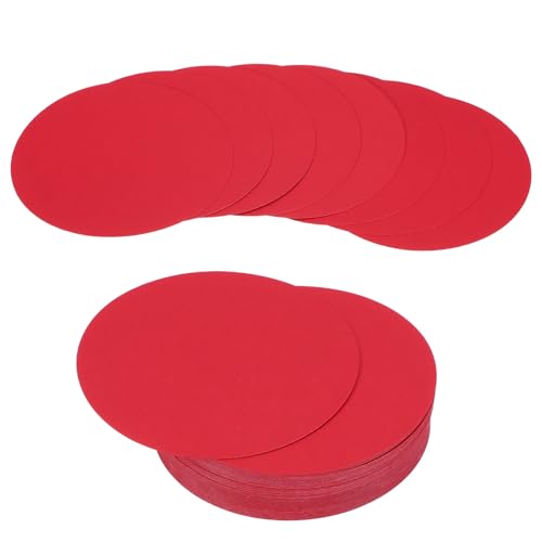 Carton circulaire rouge pour projets DIY et ornementation tableau d'affichage PATIKIL