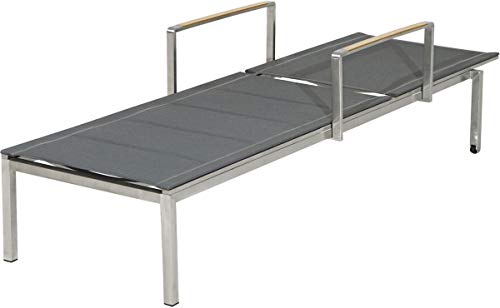 Preisvergleich Produktbild Ploß GmbH Columbia Rollliege Edelstahl Grau