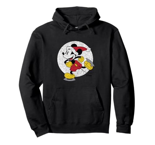 Mickey Skating Pullover Hoodie Disney - Sweat à capuche noir pour le quotidien