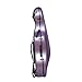 MI&VI CP-7006WB Pure Poly Carbon Fiber Cello Case 4/4 Hard Shell 10lb (Full Size) with Wheels | Carry Straps | Rigid Protection | Tough Shell (Purple + Bag)