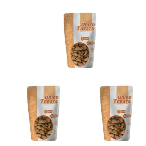 Image of Dried Treats Kagazi Badam 250 Grams - Thin Shell Almonds | Light Shell Almonds Packed with Protein, Fiber, and Vitamins | Badam with Soft Shell - Easy to Crack, Supports Brain Health and Boosts Energy - Great Nut Snack Option for Office, School, or Fitness Enthusiasts