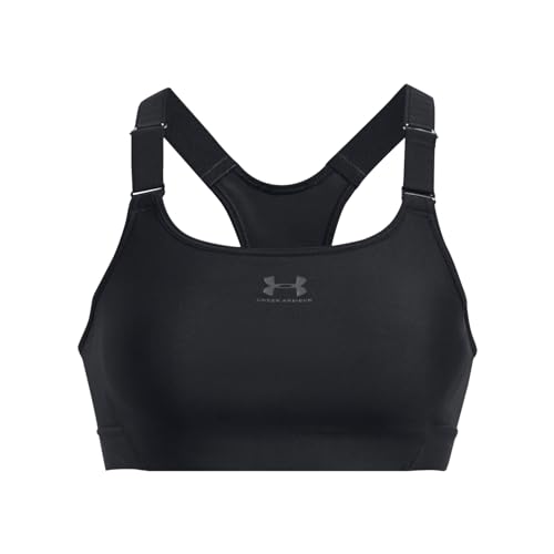 Under Armour Damen UA HG Armour High Sport-BH, Schwarz/Jet Grey, L