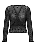 Only, Top, Adolescente, Corte Normal, Detalle, Cuello en V, Manga Larga