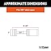 CURT 23520 Chrome Trailer Tongue Coupler Lock, 1/4-Inch Pin Diameter, Up to 7/8-Inch Span