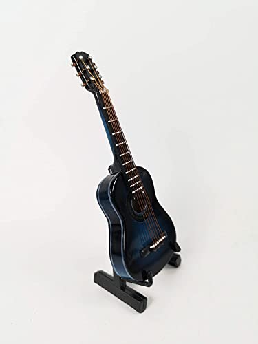 ALANO Modèle de Guitare Miniature Bleu Ornements d’instruments de Musique décoration de la Maison (G-N-10) - Les Beatles, Paul McCartney, John Lennon, RIngo Starr, George Harrison ALANO Modèle de Guitare Miniature Bleu Ornements d'instruments de Musique décoration de la Maison (G-N-10) – Image 4