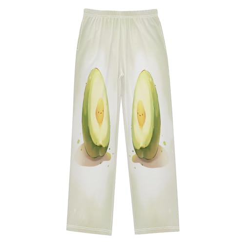 Boys' Pants Avocado Green Fruit Long Bottoms Jogger Pants Elastic Waist Trousers with Pockets S-XL