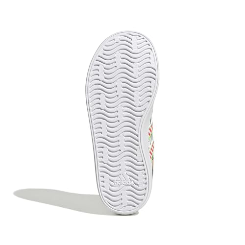 Image of adidas Kids' VL Court 3.0 Elastic Lace & Strap Shoe