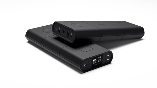 Omnicharge Omni 30C+ 25,400mAh/94Wh Professional Premium Portable Power Bank with 100W USB-C/DC/USB-A, Portable Charger with 3X Flexible Wireless Charging Plates for iPhone/airpods/iwatch