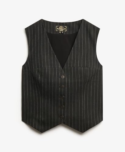 Gilet de costume femme Superdry Pinstripe - vue 8