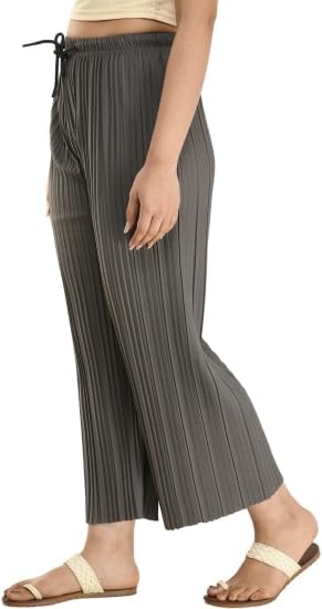 Image of Women's Lycra Palazzo - Stretchable & Comfortable | Premium Fabric | Stylish Free Size Bottom Wear for Casual, Office & Party Outfits