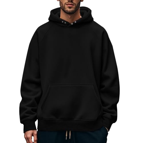 Pull à capuche ample homme confortable en molleton chaud automne hiver