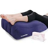 LOKFEHRE Wedge Pillow for Sleeping - Inflatable Leg Elevation Pillow for Swelling,Circulation,Leg & Back Pain Relief,Leg Support Polyvinyl Chloride Pillow for After Aurgery,Hip,Foot,Ankle Recovery