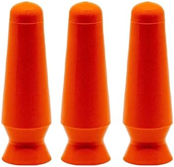 DMV Scleral Cup Large Contact Lens Holder -3 Pack - Installs and Removes Scleral Contact Lenses and Denture Eyes, Orange, 3 Count (Pack of 1)
