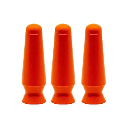 DMV Scleral Cup Large Contact Lens Handler -3 Pack - Inserts and Removes Scleral Contact Lenses and Prosthetic Eyes (Orange)