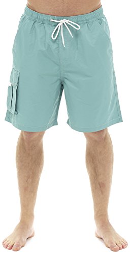 Tom Franks Heren Cargo Pocket Zwemshort - Groen M
