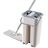Beaupretty Moppie Wischmop mit Eimer Bodenwischer ohne Waschfunktion Reinigungs Mop als Staubmopp und Schiebemopp Haushaltsreinigungswerkzeug für Zuhause