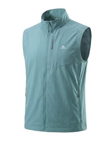 Pioneer Camp Leichte Laufweste Damen Ärmellose Wander- und Radjacke Outdoor Softshell Weste Wasserabweisend Atmungsaktive Ideal für Wandern Radfahren Alltag(Blue;M)