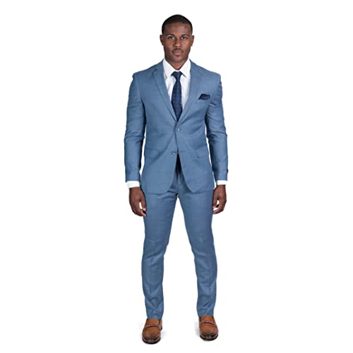 AZAR MAN Slim Fit Mens Solid Suit 2 Button Notch Lapel ZF10036A2