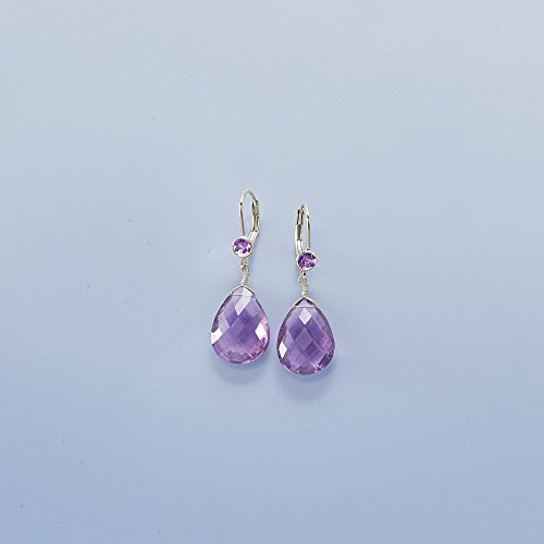 Ross-Simons 14.80 ct. t.w. Amethyst Drop Earrings in Sterling Silver3