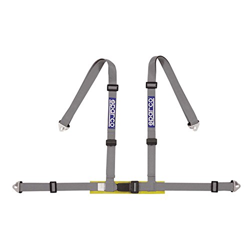 Sparco Tuning 4-Point Snap-In Harness 04604BM1SGR (Color: Silver)