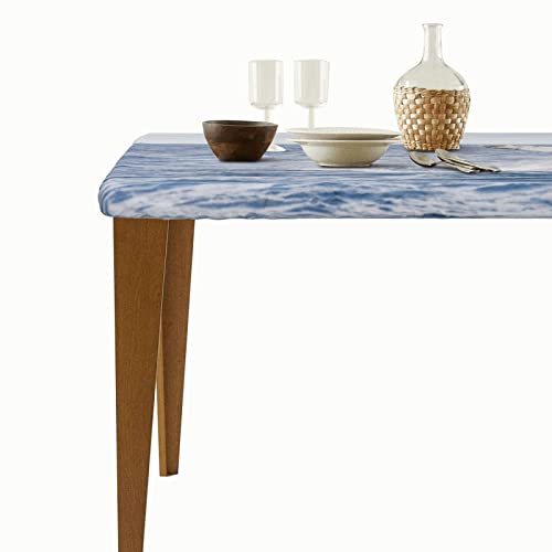 Nappe rectangulaire imprimée baleine tueuse housse table camping