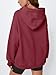 EFAN Womens Oversized Hoodies Fleece Hooded Sweatshirts Fall Fashion Outfits 2025 Cute Clothes with Pockets WineRed M