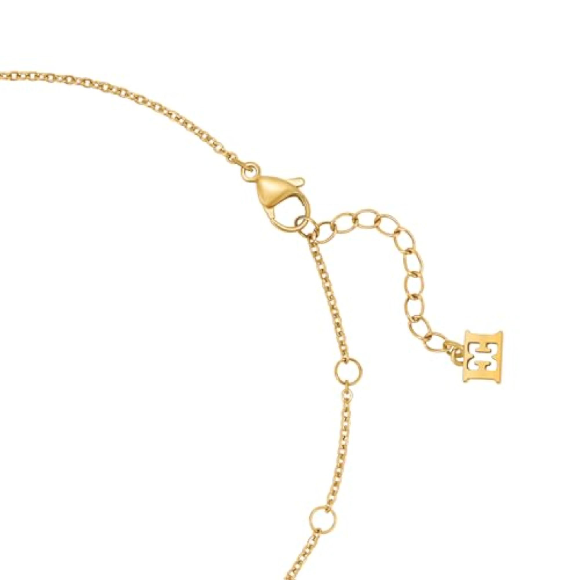 Women's Adjustable Gold Plated Heart Necklace, Gift for Her