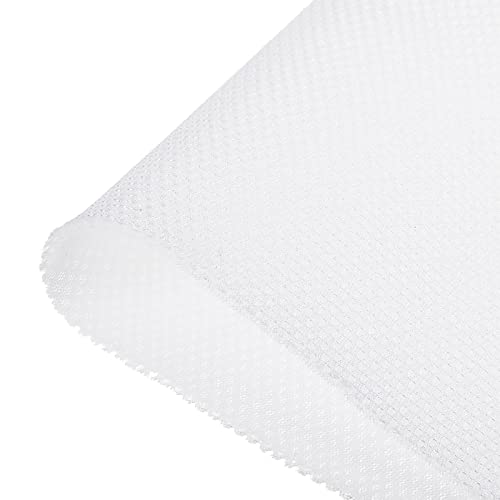 Rebower Speaker Grill Cloth Stereo Mesh Fabric Protective Dustproof Cloth, [for Home Speaker Repair] - 19.7 Inch x 59 Inch/White