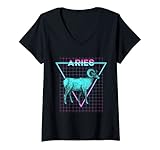 Aries Retro Synthwave - Diseño gráfico vintage para amantes de la ropa de animales vintage Aries