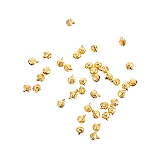 Artibetter 600Pcs Mini Jingle Bells DIY Christmas Craft Bells for Bracelets Anklets Necklaces and Holiday Decorations for Jewelry Making and Present Packaging