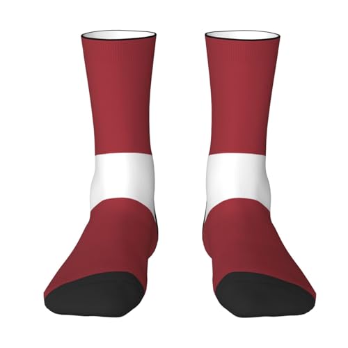 Flag of Latvia Socks For Men Women Outdoor Sports Running Hiking Wicking Crew Socks2