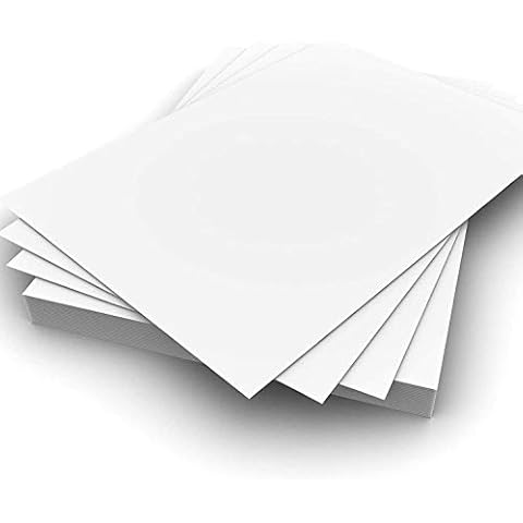 25 Sheets White Postcard Blanks 300gsm Cover