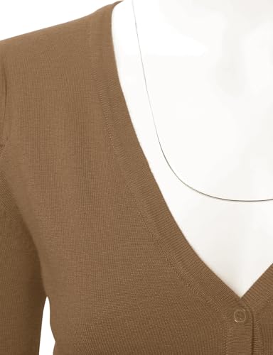 Image of Allsense Women's Long-Sleeve V-Neck Cardigan Sweater | Button Down, Lightweight Soft Knit