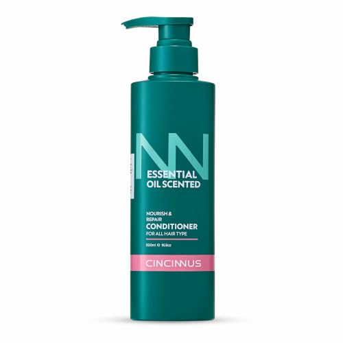 Image of Cincinnus Nourish & Repair Conditioner | Argan Oil, Tea Tree, Rosemary & Olive Oil | Strengthens & Softens Hair | Sulphate Free Anti Frizz Care for Dry Frizzy Hair (500ml)
