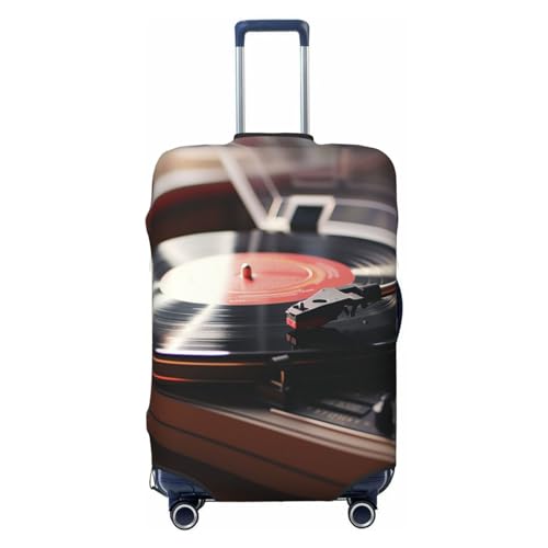 Housse de valise anti-rayures et élastique protection bagage L noire