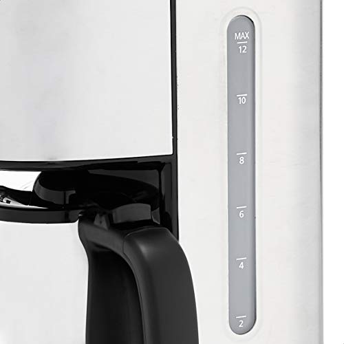 Amazon Basics 12 Cup Digital Coffeemaker With Carafe And Reusable Filter, Stainless Steel, Black #TOP3