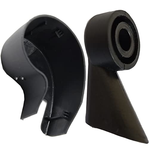 VHEUHZ 5K6955435 Calotte Bras d'essuie-glace et 1 pièces Buse d'essuie glace Arrière buse Spray Jet Compatible avec A1 A3 A4 A6 Q7 8E9955985