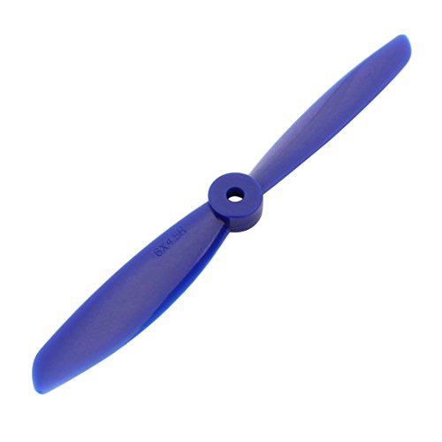 Aexit 6 x Electrical equipment 4.5 Inches 2-Vanes CW Electric RC Aircraft Propeller Blue w Hole Adapter