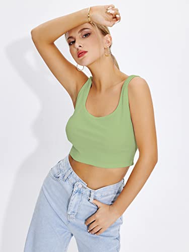 Image of Shasmi Women Crop Top, Ribbed, Stylish Tank Top, Soft and Comfy Fabric has Some Stretch
