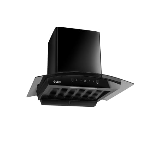 Glen 60cm 1500 m3/hr Wall Mounted Kitchen Chimney| Filterless| Auto Clean| Digital Display| 7 Yrs Motor &1Yrs Comprehensive Warranty by Glen| Touch & Gesture Control| (Senza Turbo Black 60cm) (B0D1VK993X) Amazon Price History, Amazon Price Tracker