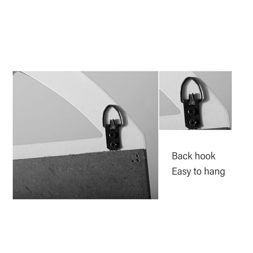 Black board signe blanc avec système de fixation polyvyle decor facile - 4