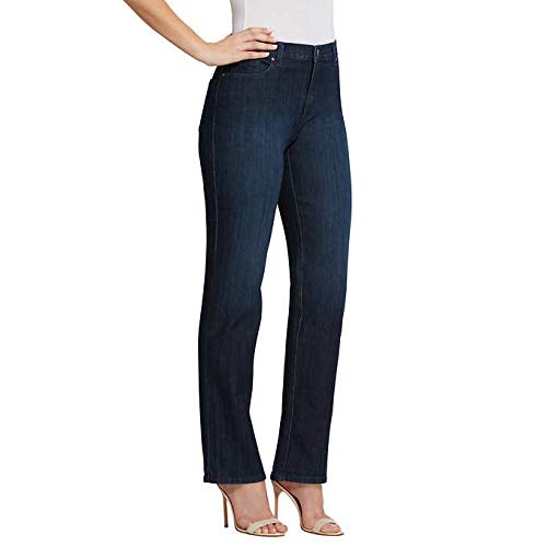 Gloria Vanderbilt Ladies Amanda Stretch Denim Jeans for Women, Tapered Womens Pants, Mom Jeans, Ladies Pants - Scottsdale Blue 162